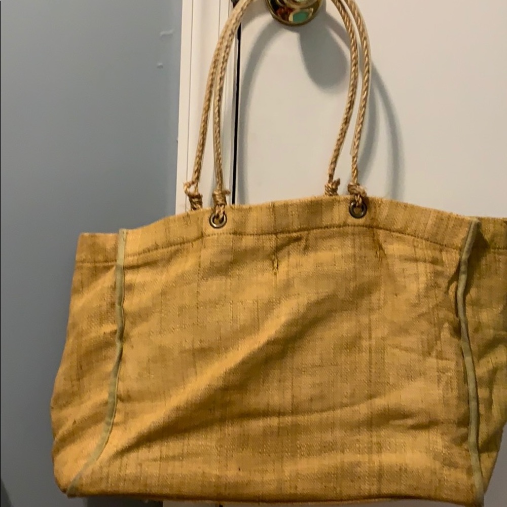 Gap yellow linen bag